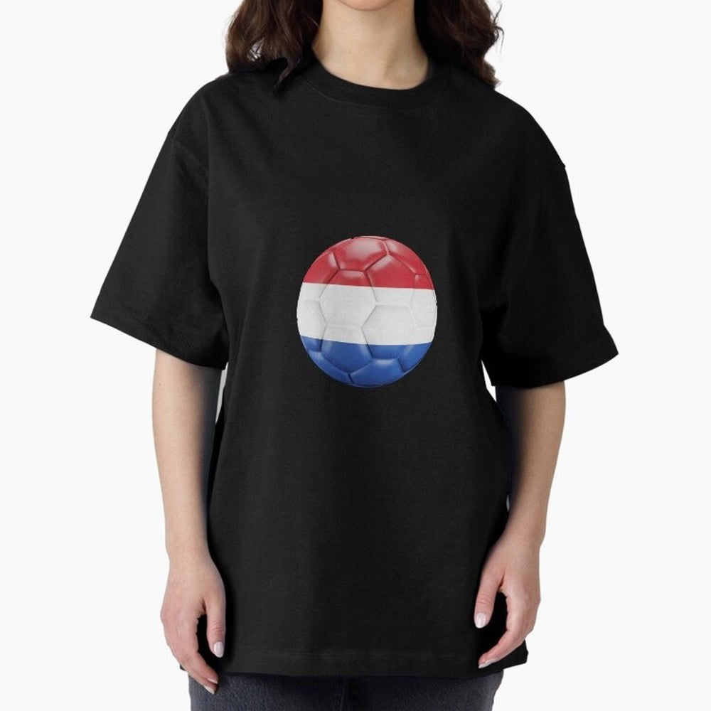 Netherlands Oversized T-Shirt Bring a Vintage Feel to FIFA World Cup 2026 USA Canada Mexico for Fans of CR7 and Messi and Argentina, Bringing Goal Celebration Energy, Supporter Heritage, Football Icons and Worldwide Tournament Joy; Great for
