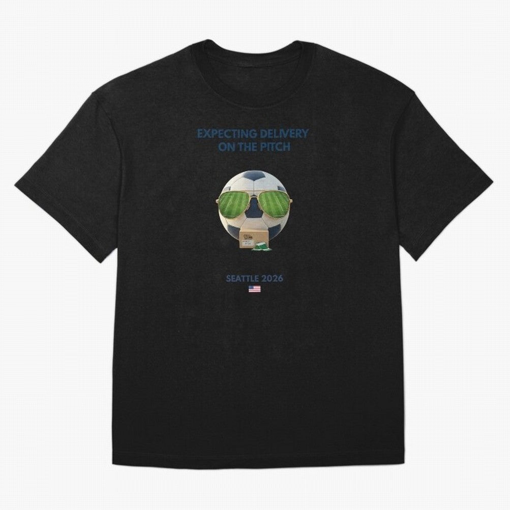 WC26 Hosting City: Seattle | Fun and Smart Soccer Fan Gear Oversized T-Shirt Stand Out with Spirit from Match Day Hype around FIFA World Cup 2026 Group Stage, Cristiano Ronaldo, Haaland and CR7, Germany, Sports Nostalgia, International Competition,