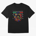 Multinational Nations Flags Badge Oversized T-Shirt Treasure FIFA World Cup 2026 Group Stage Capturing Mbappe and Neymar, Argentina and Brazil Energy, Fan Favorite Moments, National Team Passion, Big Match Drama and Soccer History; Ideal for Fans