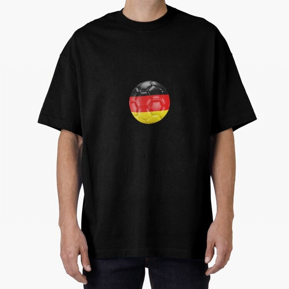 Germany Oversized T-Shirt Show Love for Legendary Goals in FIFA World Cup 2026 USA Canada Mexico for Fans of Haaland and Mbappe and Portugal, Spain and Germany, Bringing Sports Nostalgia, International Competition, Famous Players and Unforgettable