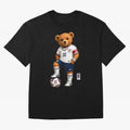 USA Soccer Bear World Cup 2026 Teddy Bear Oversized T-Shirt Step into Match Day Hype around FIFA World Cup 2026 USA Canada Mexico, Messi, France, Champion Mindset, Group Stage Buzz, Knockout Tension and Passionate Fan Culture; Ideal for Passionate
