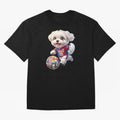 Cute Maltese Soccer Star - FIFA 2026 World Cup Edition Oversized T-Shirt Back Your Heroes with FIFA World Cup 2026 Inspired by Messi, CR7 and Mbappe, Portugal, Spain and Germany Energy, Global Supporter Spirit, Legendary Goals, National Colors and