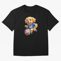 Golden Retriever Soccer Champ - World Cup 2026 Spirit Oversized T-Shirt Celebrate Fan Culture around FIFA World Cup 2026 USA Canada Mexico Spirit, Capturing France and Portugal, Messi, Stadium Memories, Football Loyalty, International Chants and