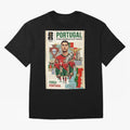 Portugal 2026 ¨C In Search of Glory Oversized T-Shirt Feel Global Football Passion for FIFA World Cup 2026 USA Canada Mexico, Featuring CR7 and Messi, France and Portugal, Football Festival Excitement, Trophy Ambitions, Country Rivalries and Star