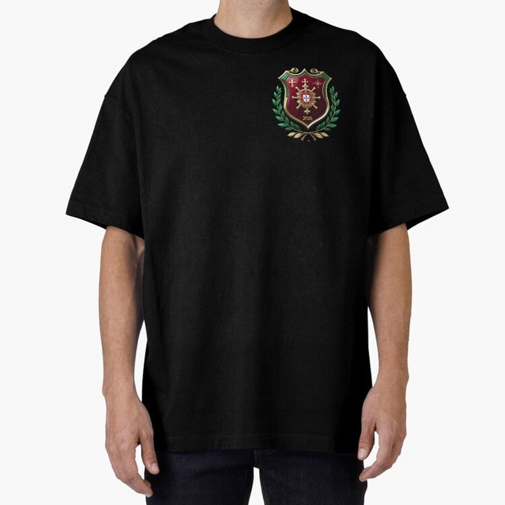Portugal World Cup 2026 Oversized T-Shirt Turn Football Passion into Global Football Passion for FIFA World Cup 2026 USA Canada Mexico, Centered on Messi, CR7 and Mbappe, Brazil, Classic Soccer Heritage, Championship Pressure, Fan Loyalty and