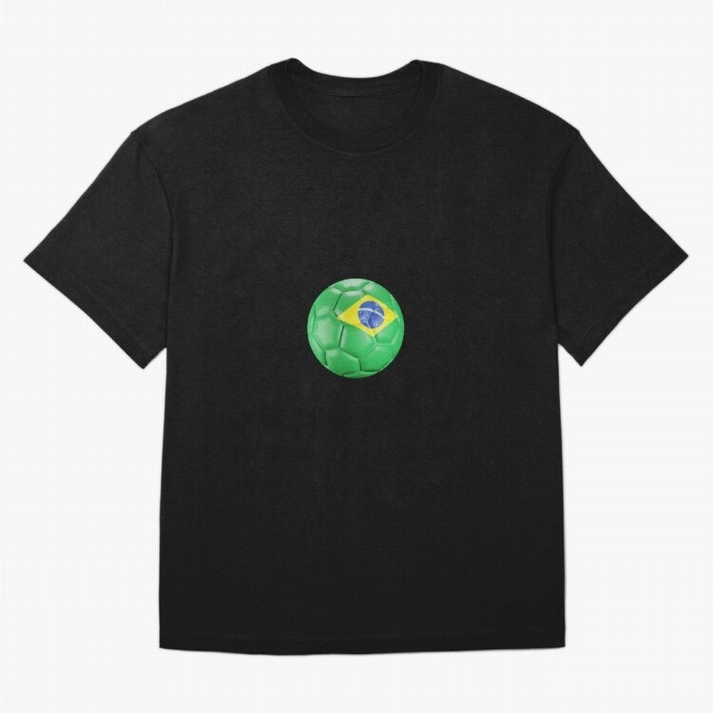 Brazil Oversized T-Shirt Stand with FIFA World Cup 2026 USA Canada Mexico for Fans of Mbappe and Neymar and Spain and Netherlands, Bringing Stadium Chants, National Pride, Trophy Dreams and Unforgettable Football Memories; Made for Collectors Who