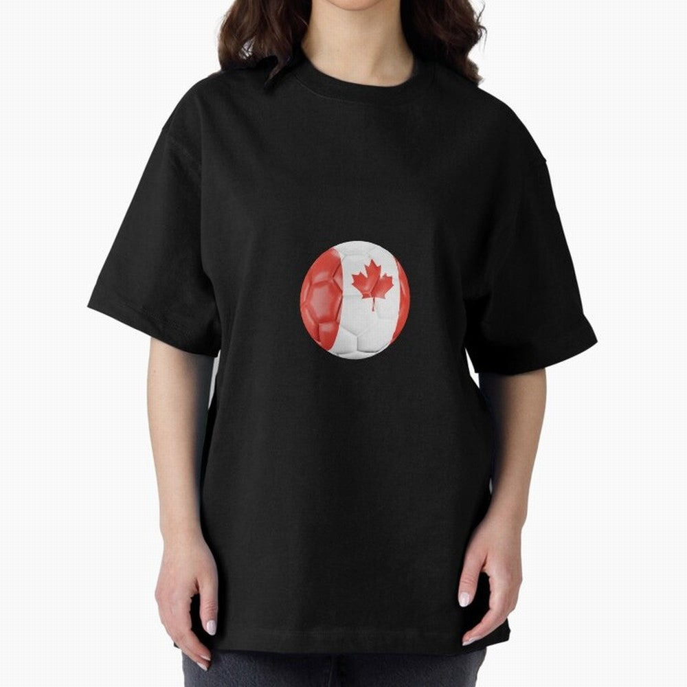Canada Oversized T-Shirt Join Supporters Worldwide for FIFA World Cup 2026 Group Stage Spirit, Celebrating Argentina and Brazil, Messi, CR7 and Mbappe, Retro Football Energy, Iconic Rivalries, Trophy Chase Drama and Stadium Atmosphere; Great for