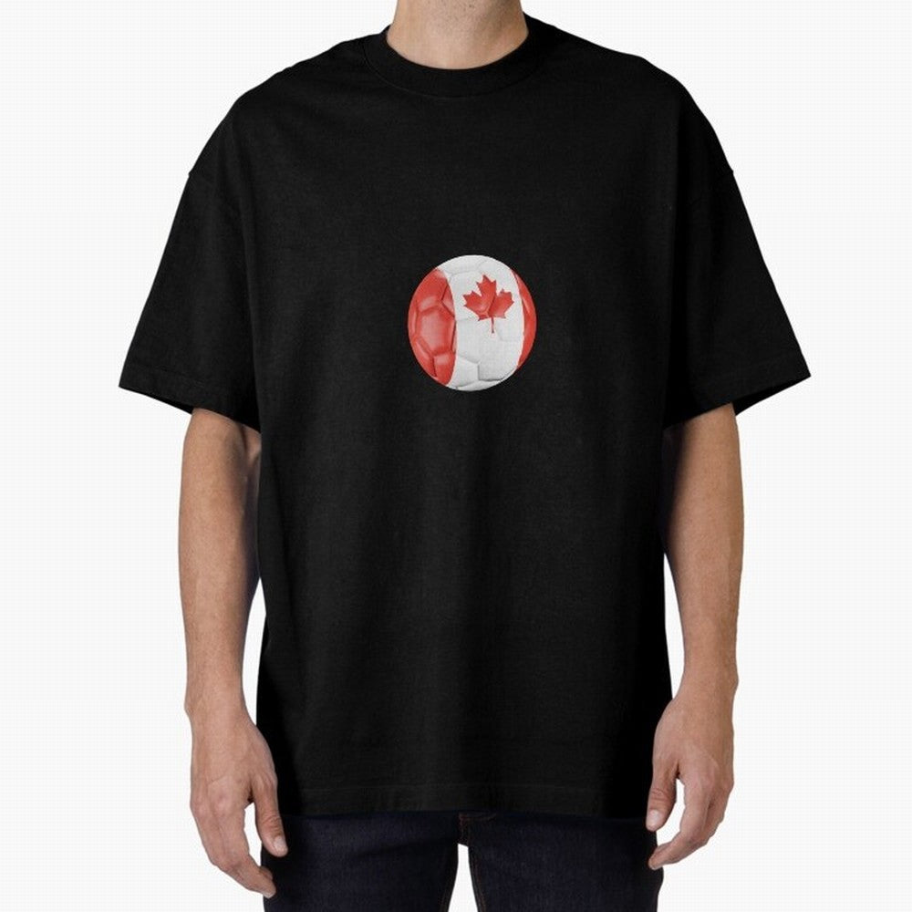 Canada Oversized T-Shirt Join Supporters Worldwide for FIFA World Cup 2026 Group Stage Spirit, Celebrating Argentina and Brazil, Messi, CR7 and Mbappe, Retro Football Energy, Iconic Rivalries, Trophy Chase Drama and Stadium Atmosphere; Great for
