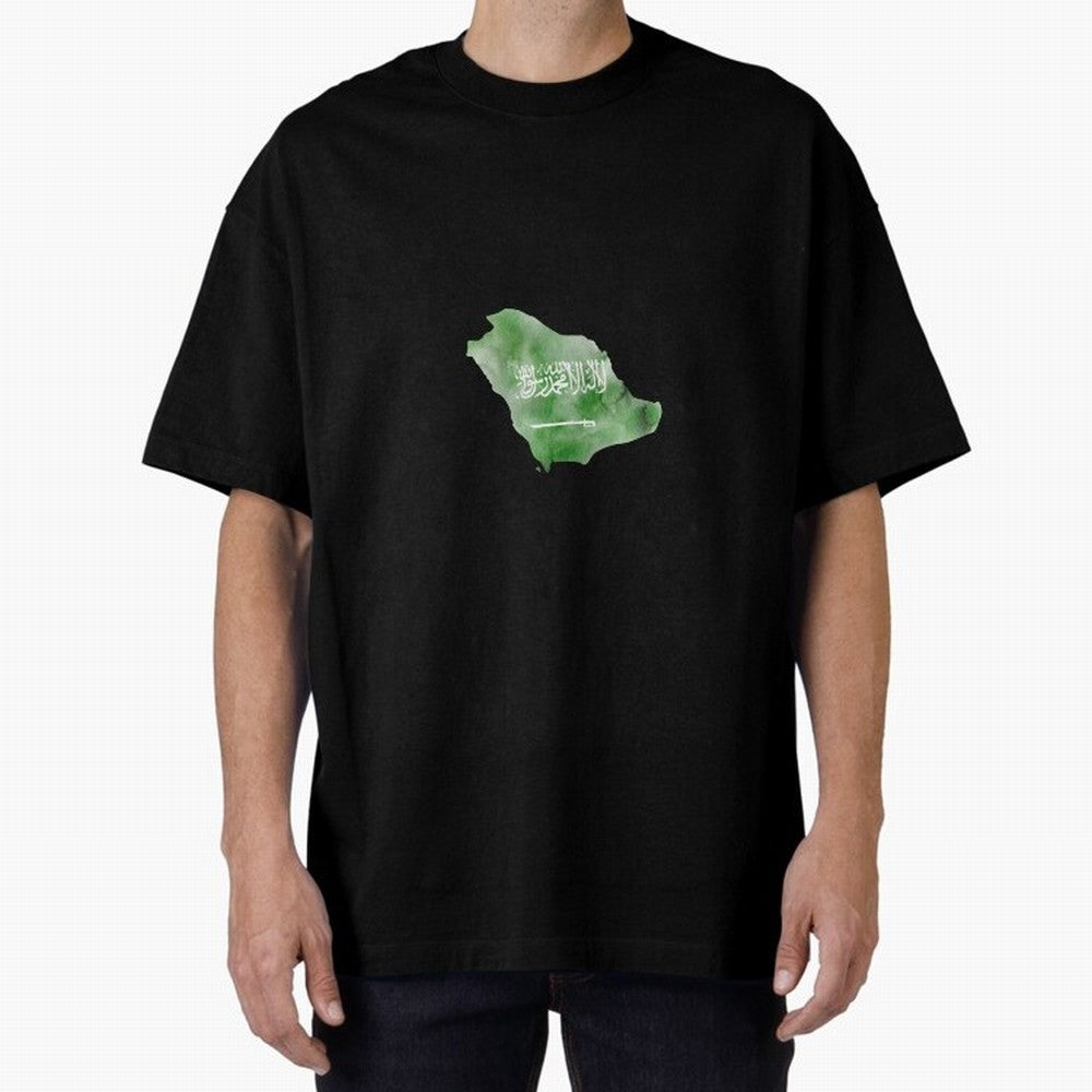 Saudi Arabia Oversized T-Shirt Keep Football History Alive during Match Day Hype around FIFA World Cup 2026 Group Stage, Haaland, Argentina and Brazil, Global Supporter Spirit, Legendary Goals, National Colors and Tournament Celebration; Created