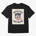 United 2026 USA World Cup Host Nation Soccer Crest T-Shirt Oversized T-Shirt Carry the Dream of FIFA World Cup 2026 Capturing Cristiano Ronaldo, Portugal Energy, Sports Nostalgia, International Competition, Famous Players and Unforgettable