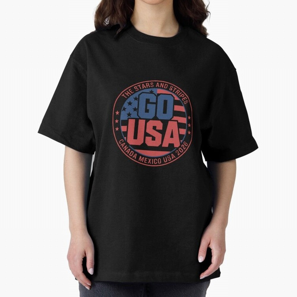 2026 USA Soccer Mexico Canada Oversized T-Shirt Relive the Noise and Pride of the FIFA World Cup 2026 USA Canada Mexico Journey through Cristiano Ronaldo Highlights, England and Germany Pride, Tournament Hype, Historic Matchups, Family Viewing