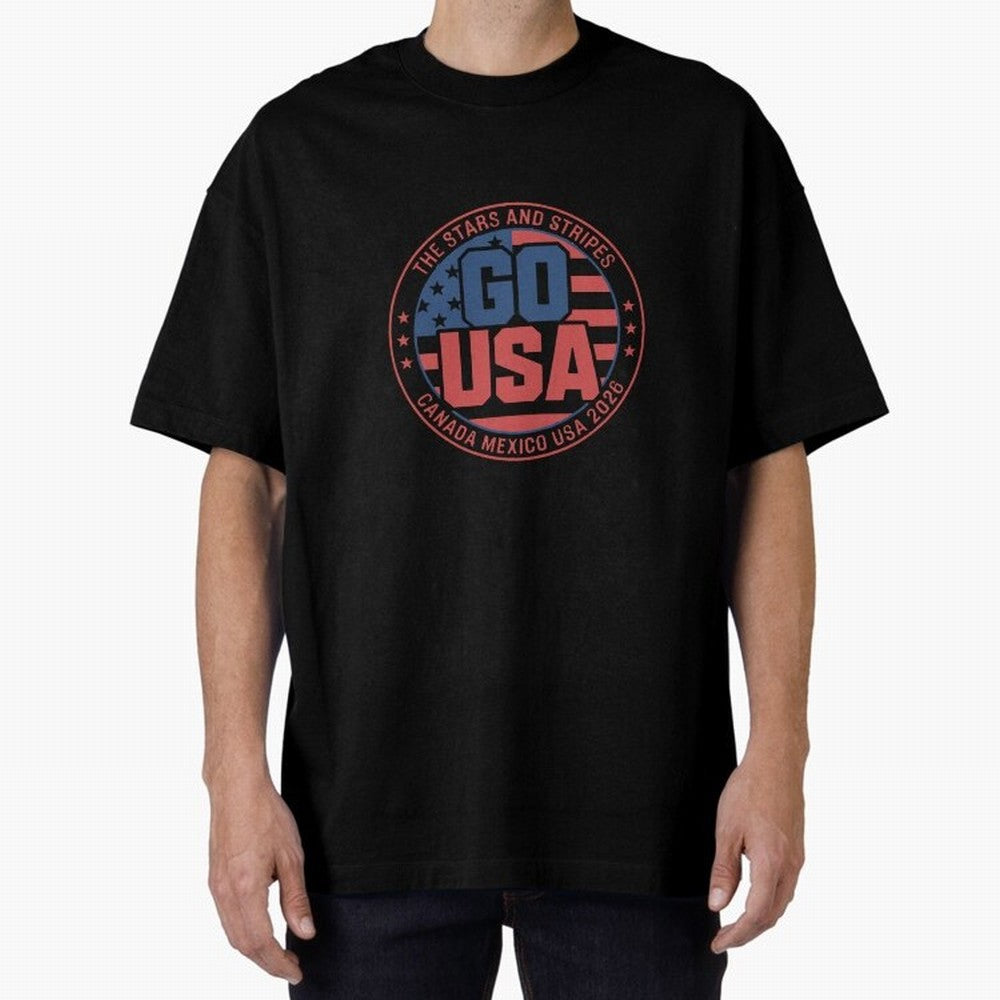 2026 USA Soccer Mexico Canada Oversized T-Shirt Relive the Noise and Pride of the FIFA World Cup 2026 USA Canada Mexico Journey through Cristiano Ronaldo Highlights, England and Germany Pride, Tournament Hype, Historic Matchups, Family Viewing