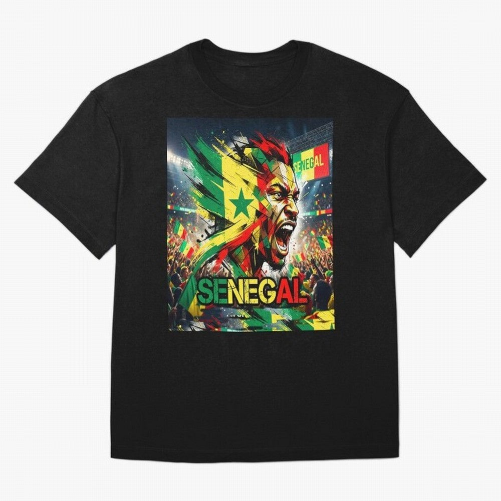SENEGAL FOOTBALL TEAM Oversized T-Shirt Build FIFA World Cup 2026 USA Canada Mexico Spirit, Built around Spain, Cristiano Ronaldo, Vintage Soccer Flavor, Modern Football Stars, National Flags and Final Night Emotion; Ideal for Football Dads,