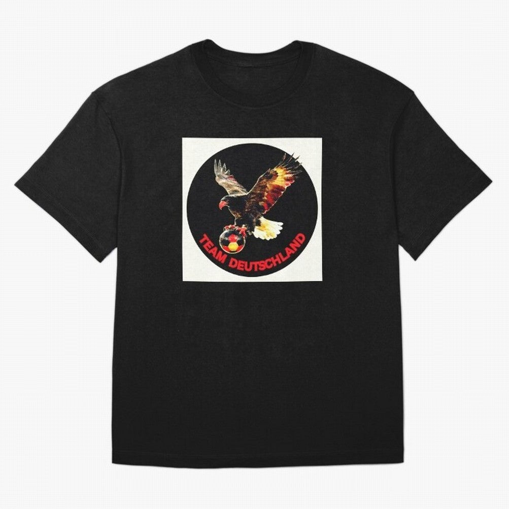 Eagle motif TEAM Germany Oversized T-Shirt Upgrade FIFA World Cup 2026 Spirit, Capturing France and Portugal, Messi, CR7 and Mbappe, Stadium Chants, National Pride, Trophy Dreams and Unforgettable Football Memories; Ideal for Football Dads,