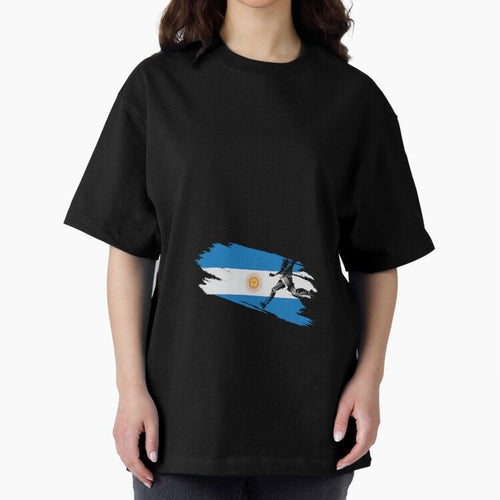 Argentina 2026 ¨C Muchachos ¨C Rumbo a la Cuarta en USA 2026 Oversized T-Shirt Celebrate the Stars of the FIFA World Cup 2026 USA Canada Mexico Journey through Cristiano Ronaldo, Haaland and CR7 Highlights, Netherlands Pride, Vintage Soccer Flavor,