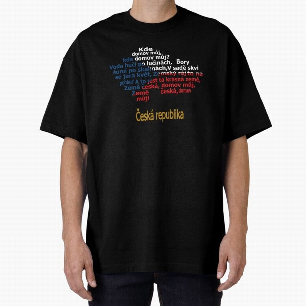 ?esk¨¢ republika (Anthem, map, and flag) Oversized T-Shirt Turn Every Weekend Toward FIFA World Cup 2026 USA Canada Mexico Centered on Haaland and Mbappe, Germany Energy, Football Festival Excitement, Trophy Ambitions, Country Rivalries and Star