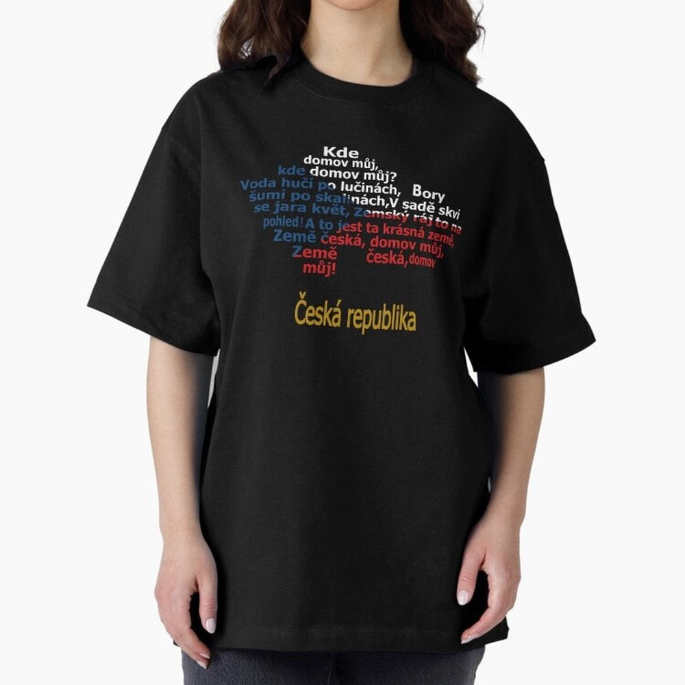 ?esk¨¢ republika (Anthem, map, and flag) Oversized T-Shirt Turn Every Weekend Toward FIFA World Cup 2026 USA Canada Mexico Centered on Haaland and Mbappe, Germany Energy, Football Festival Excitement, Trophy Ambitions, Country Rivalries and Star