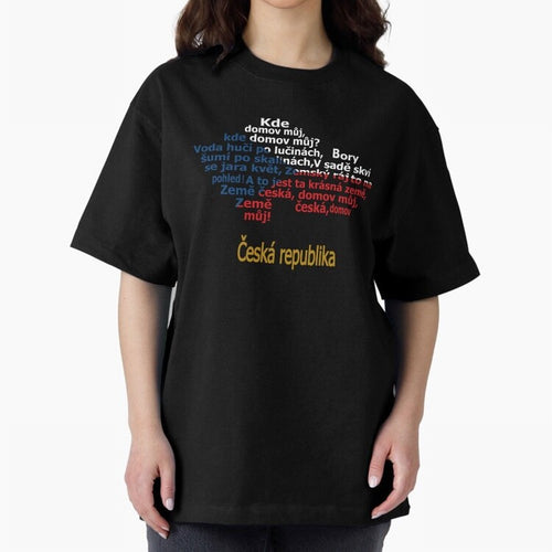 ?esk¨¢ republika (Anthem, map, and flag) Oversized T-Shirt Turn Every Weekend Toward FIFA World Cup 2026 USA Canada Mexico Centered on Haaland and Mbappe, Germany Energy, Football Festival Excitement, Trophy Ambitions, Country Rivalries and Star