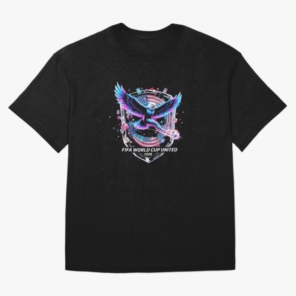 FIFA World Cup 2026 United Eagle Soccer Art T-Shirt_86867742 Oversized T-Shirt Celebrate Golden Goal Energy in the FIFA World Cup 2026 Group Stage Journey through Haaland Highlights, Portugal Pride, Soccer Culture, Superstar Moments, National Team