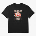 Front Print Canada Soccer World Cup 2026 - Canadian Fan Gift T-Shirt_84561562 Oversized T-Shirt Celebrate Football Heritage in FIFA World Cup 2026 USA Canada Mexico Highlighting Haaland and Mbappe, Argentina and Brazil Energy, Championship Spirit,