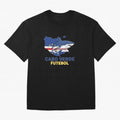 Cabo Verde Soccer Blue Shark Design Oversized T-Shirt Support Your Favorite Stars during the FIFA World Cup 2026 Group Stage Journey through Neymar, Haaland and Cristiano Ronaldo Highlights, Spain Pride, Football Passion, Legendary Performances,