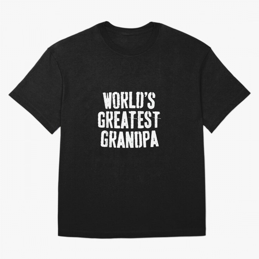 Mens World's Greatest Grandpa Shirt Papa Men Fathers Day Oversized T-Shirt Back the Journey through Global Football Passion for FIFA World Cup 2026, Inspired by Neymar, Haaland and Cristiano Ronaldo, Argentina, France and Brazil, Football History,