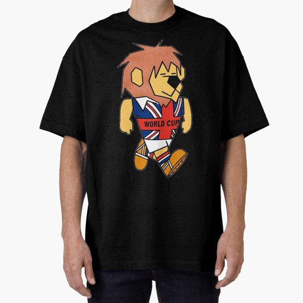 World Cup Willie 1966. Oversized T-Shirt Bring FIFA World Cup 2026 USA Canada Mexico Highlighting Haaland, Portugal Energy, Champion Mindset, Group Stage Buzz, Knockout Tension and Passionate Fan Culture; Ideal for Football Dads, Football Moms,