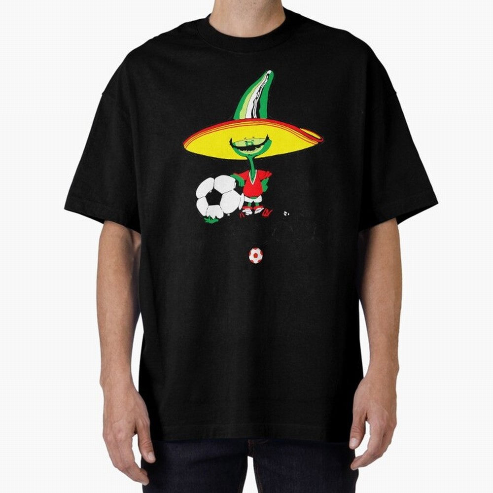 Mexico 86 Oversized T-Shirt Feel the Roar of Match Day Hype around FIFA World Cup 2026 Group Stage, Mbappe and Neymar, Argentina and Brazil, Worldwide Fan Energy, Dramatic Goals, Stadium Lights and Championship Celebrations; Ideal for Fans Who