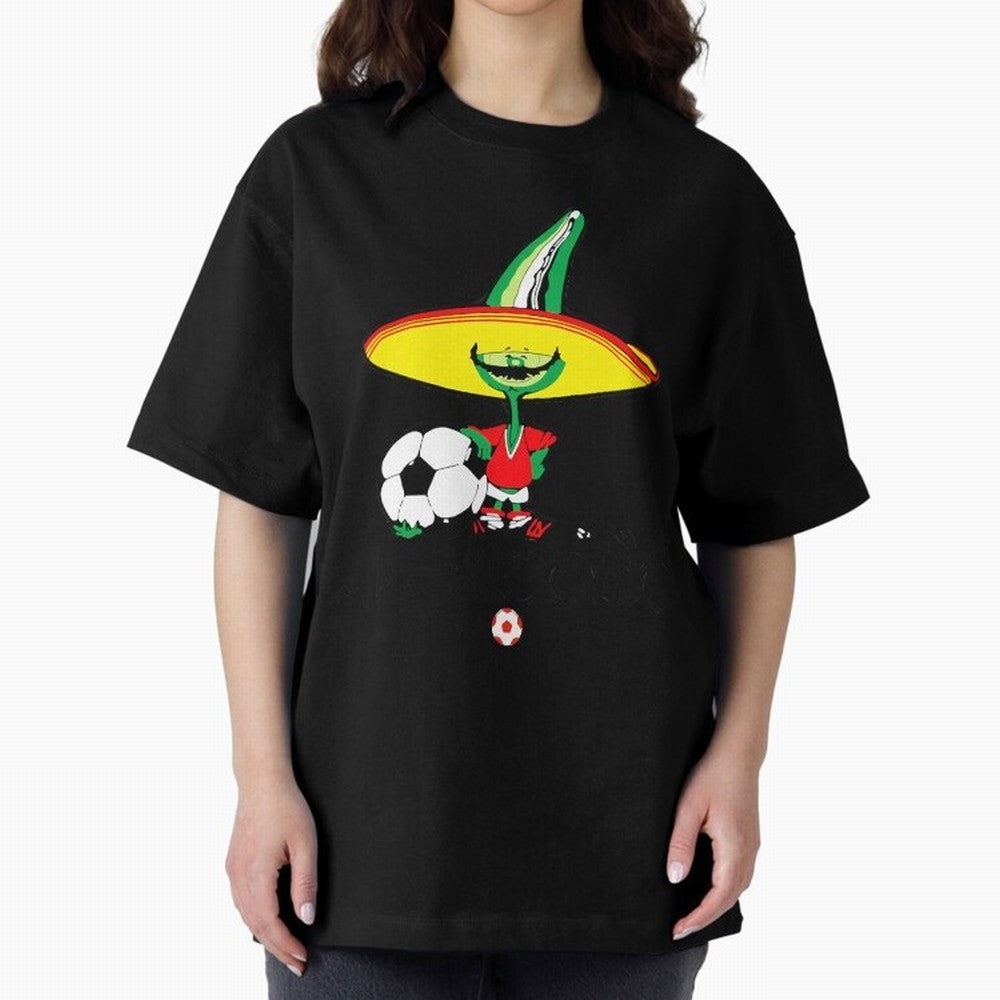 Mexico 86 Oversized T-Shirt Feel the Roar of Match Day Hype around FIFA World Cup 2026 Group Stage, Mbappe and Neymar, Argentina and Brazil, Worldwide Fan Energy, Dramatic Goals, Stadium Lights and Championship Celebrations; Ideal for Fans Who