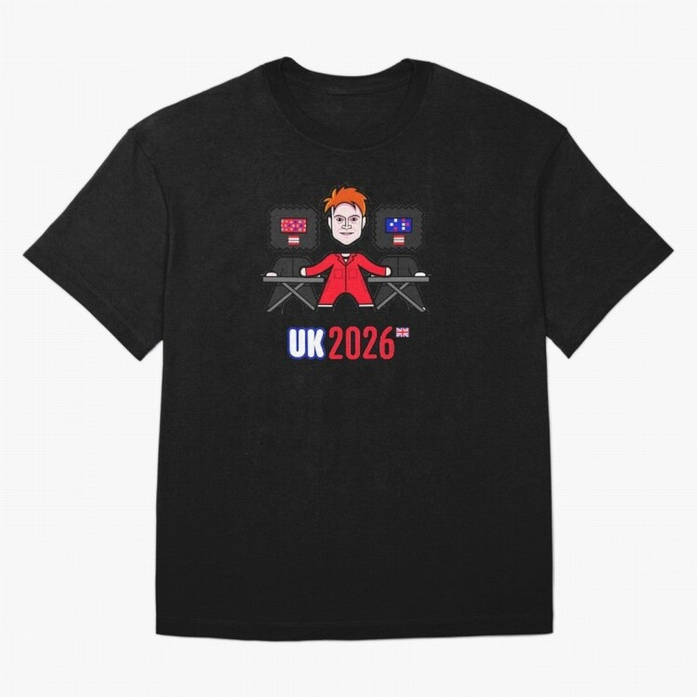 United Kingdom 2026 Oversized T-Shirt Step into Match Day Hype around FIFA World Cup 2026 USA Canada Mexico, Mbappe and Neymar, Brazil, Vintage Soccer Flavor, Modern Football Stars, National Flags and Final Night Emotion; Great for Watch Parties,