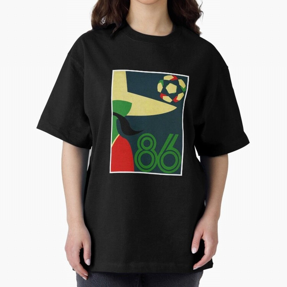 World Cup in Mexico 1986 Oversized T-Shirt Get Ready for FIFA World Cup 2026 Group Stage for Fans of Mbappe and Neymar and Brazil, Portugal and Argentina, Bringing Supporter Pride, Iconic Celebrations, Legendary Names and Global Match Day Energy;