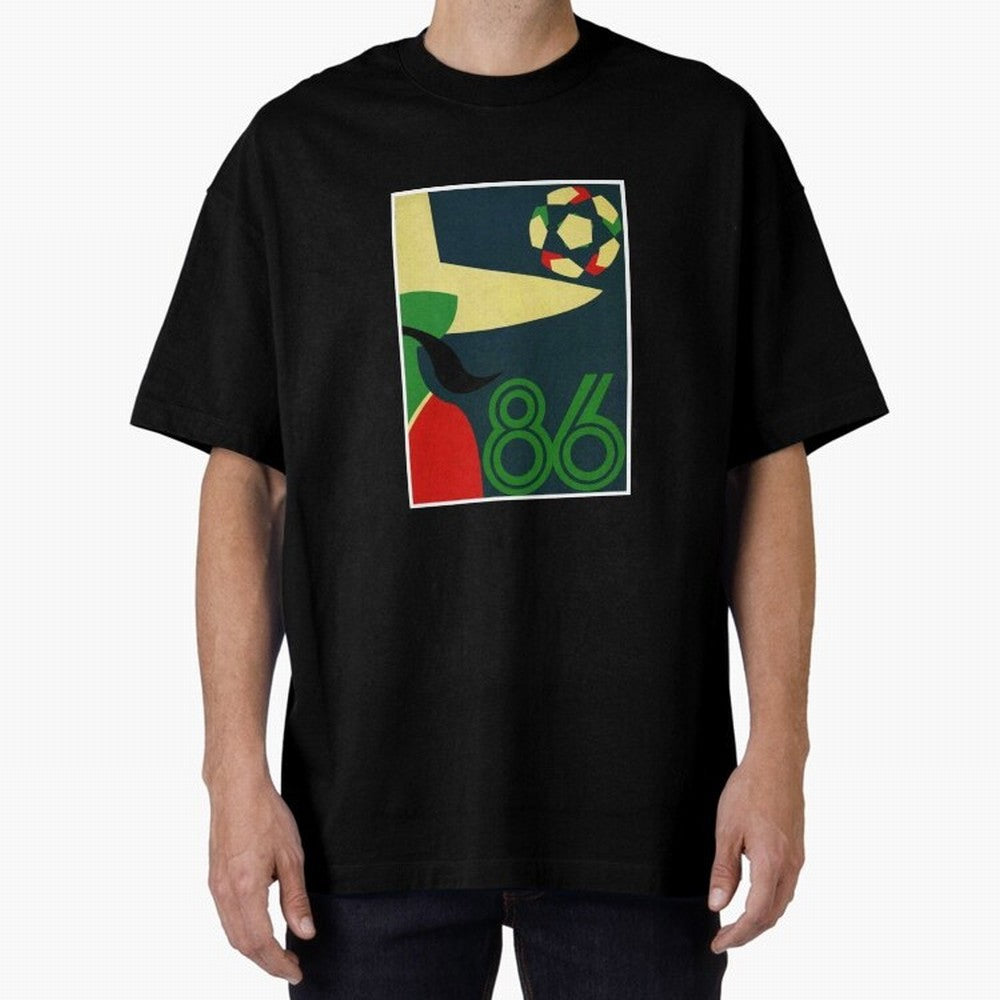 World Cup in Mexico 1986 Oversized T-Shirt Get Ready for FIFA World Cup 2026 Group Stage for Fans of Mbappe and Neymar and Brazil, Portugal and Argentina, Bringing Supporter Pride, Iconic Celebrations, Legendary Names and Global Match Day Energy;