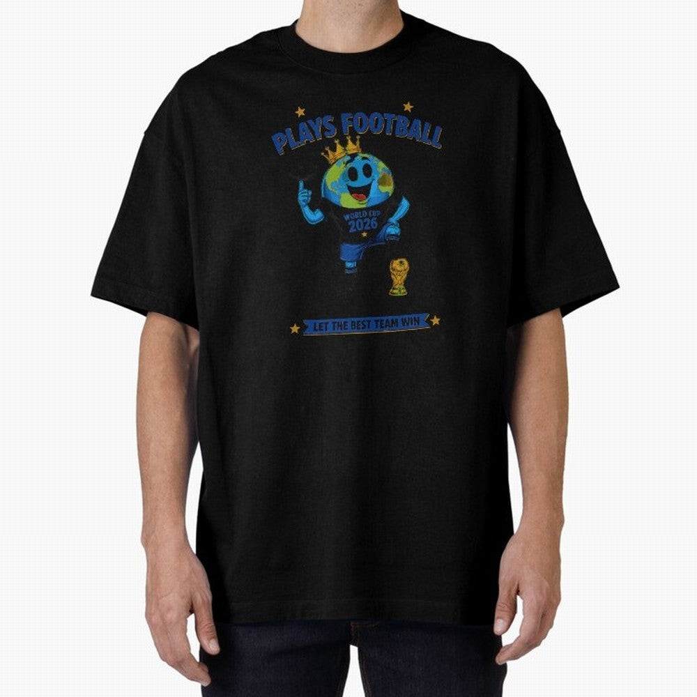 Soccer Oversized T-Shirt Celebrate the Biggest Stage of FIFA World Cup 2026 Group Stage Featuring Cristiano Ronaldo, France and Portugal Energy, Match Day Excitement, Supporter Culture, Golden Goals and Global Football Passion; Ideal for Fans Who