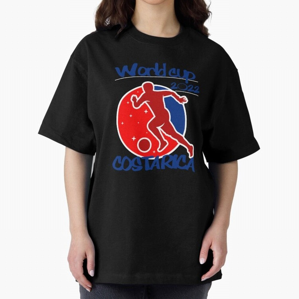 Costa Rica World Cup 2022 Oversized T-Shirt Back Your Heroes with Global Football Passion for FIFA World Cup 2026, with Cristiano Ronaldo, Haaland and CR7, England, France and Netherlands, Tournament Hype, Historic Matchups, Family Viewing Parties