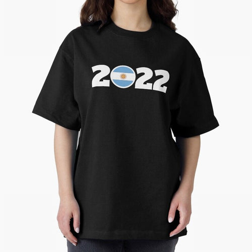 Argentina 2022 World Champions Three Stars Oversized T-Shirt Live the Energy of Match Day Hype around FIFA World Cup 2026, Messi and Cristiano Ronaldo, Germany, Fan Favorite Moments, National Team Passion, Big Match Drama and Soccer History; Ideal