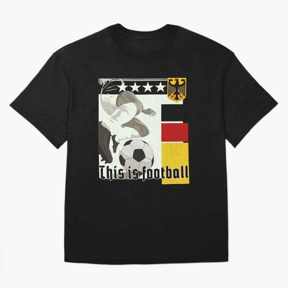 This is football! Fan Design Germany 2026 Oversized T-Shirt Celebrate the Road through FIFA World Cup 2026 Group Stage Spirit, Connected to Argentina, France and Brazil, Cristiano Ronaldo, Haaland and CR7, Worldwide Fan Energy, Dramatic Goals,