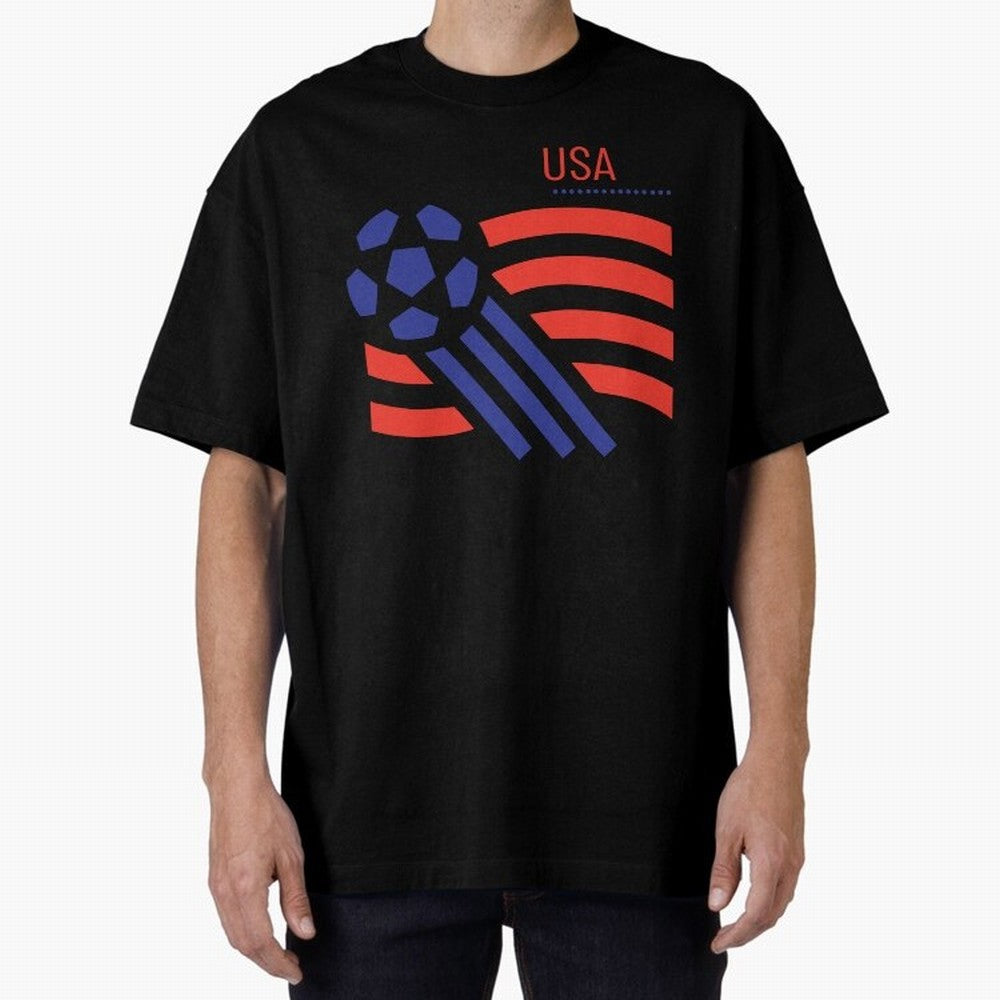 USA Soccer 2026 -Fan Design Oversized T-Shirt Cheer through Every Moment of Global Football Passion for FIFA World Cup 2026 Group Stage, Capturing Messi, England, France and Netherlands, Worldwide Fan Energy, Dramatic Goals, Stadium Lights and