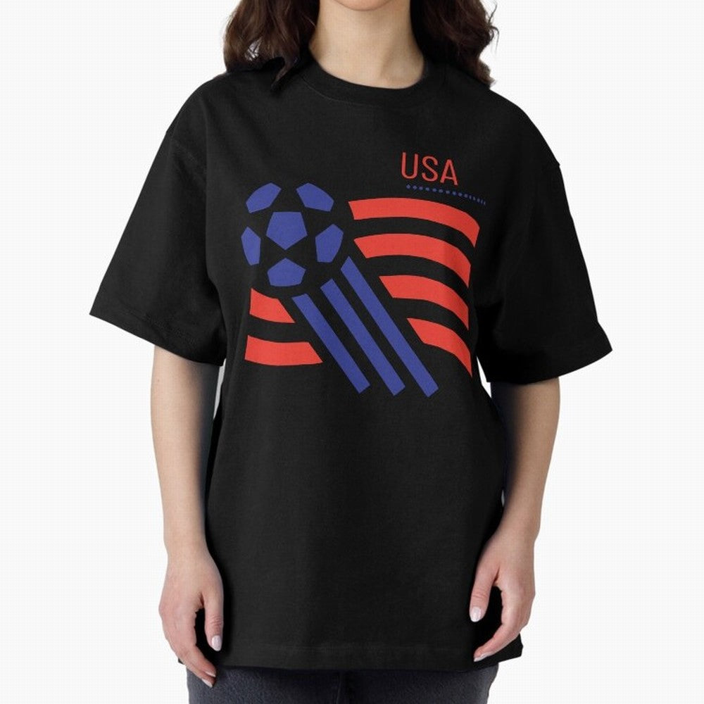 USA Soccer 2026 -Fan Design Oversized T-Shirt Cheer through Every Moment of Global Football Passion for FIFA World Cup 2026 Group Stage, Capturing Messi, England, France and Netherlands, Worldwide Fan Energy, Dramatic Goals, Stadium Lights and