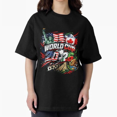 2026 North America Football Championship Oversized T-Shirt Feel the Roar of FIFA World Cup 2026 Made for Messi, Netherlands Energy, Fan Favorite Moments, National Team Passion, Big Match Drama and Soccer History; Perfect for Supporters Who Want